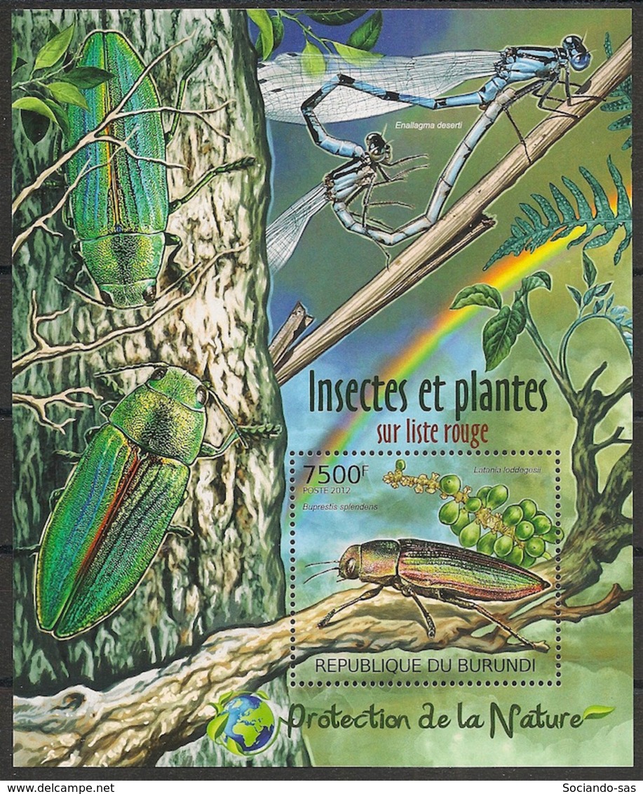 Burundi - 2012 - Bloc BF N°224 - Insectes - Neuf Luxe ** / MNH / Postfrisch - Autres & Non Classés