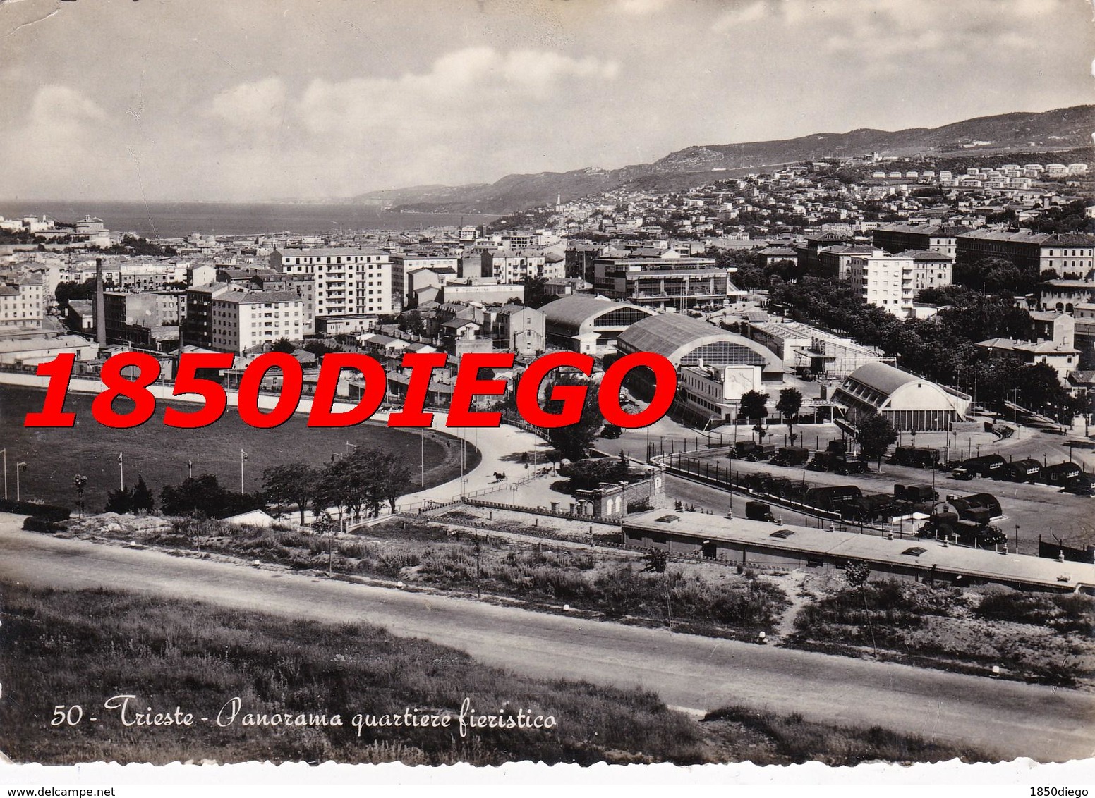 TRIESTE - PANORAMA QUARTIERE FIERISTICO   F/GRANDE VIAGGIATA 1957 - Trieste