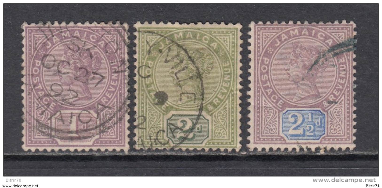 1889 - 90   YVERT Nº 27 / 29 - Giamaica (...-1961)