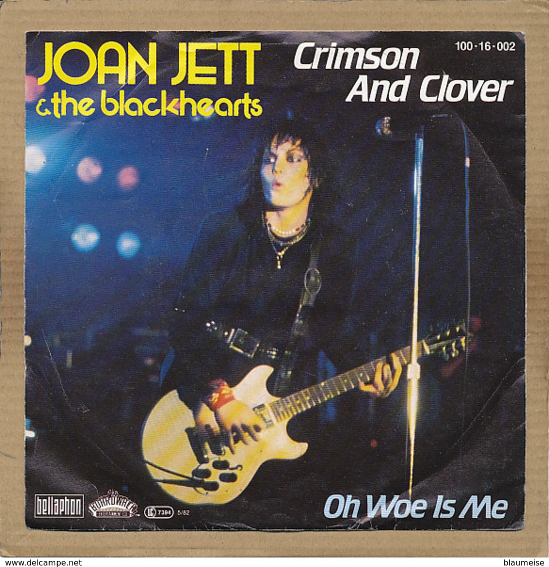 7" Single, Joan Jett, Crimson And Clover - Rock