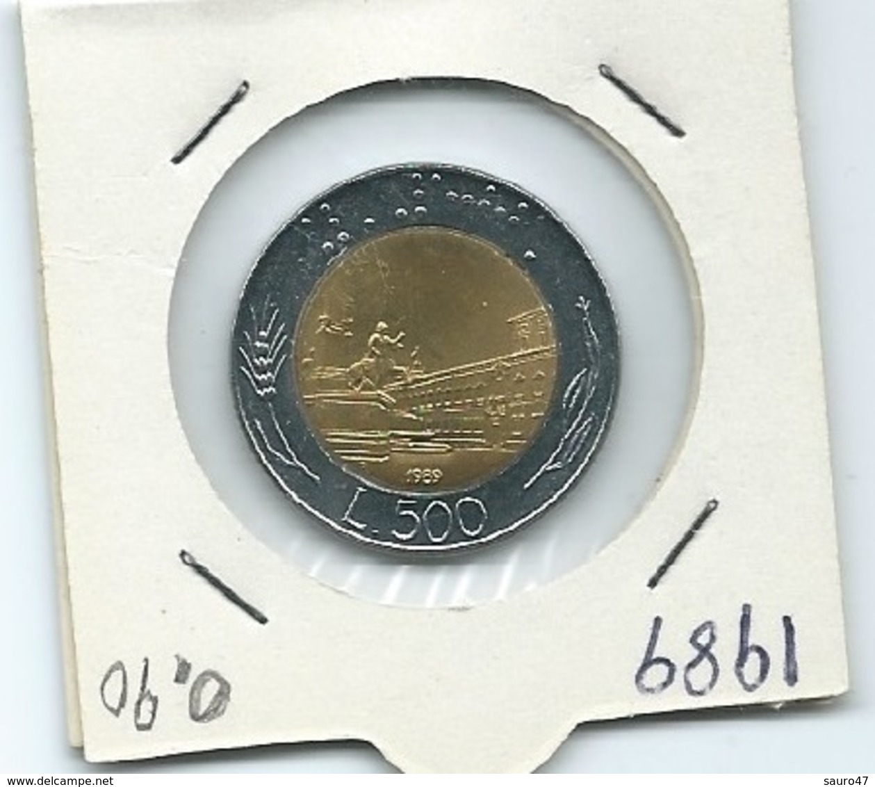 MN111  ITALIA 1989   L.500 Bicolore - 500 Lire