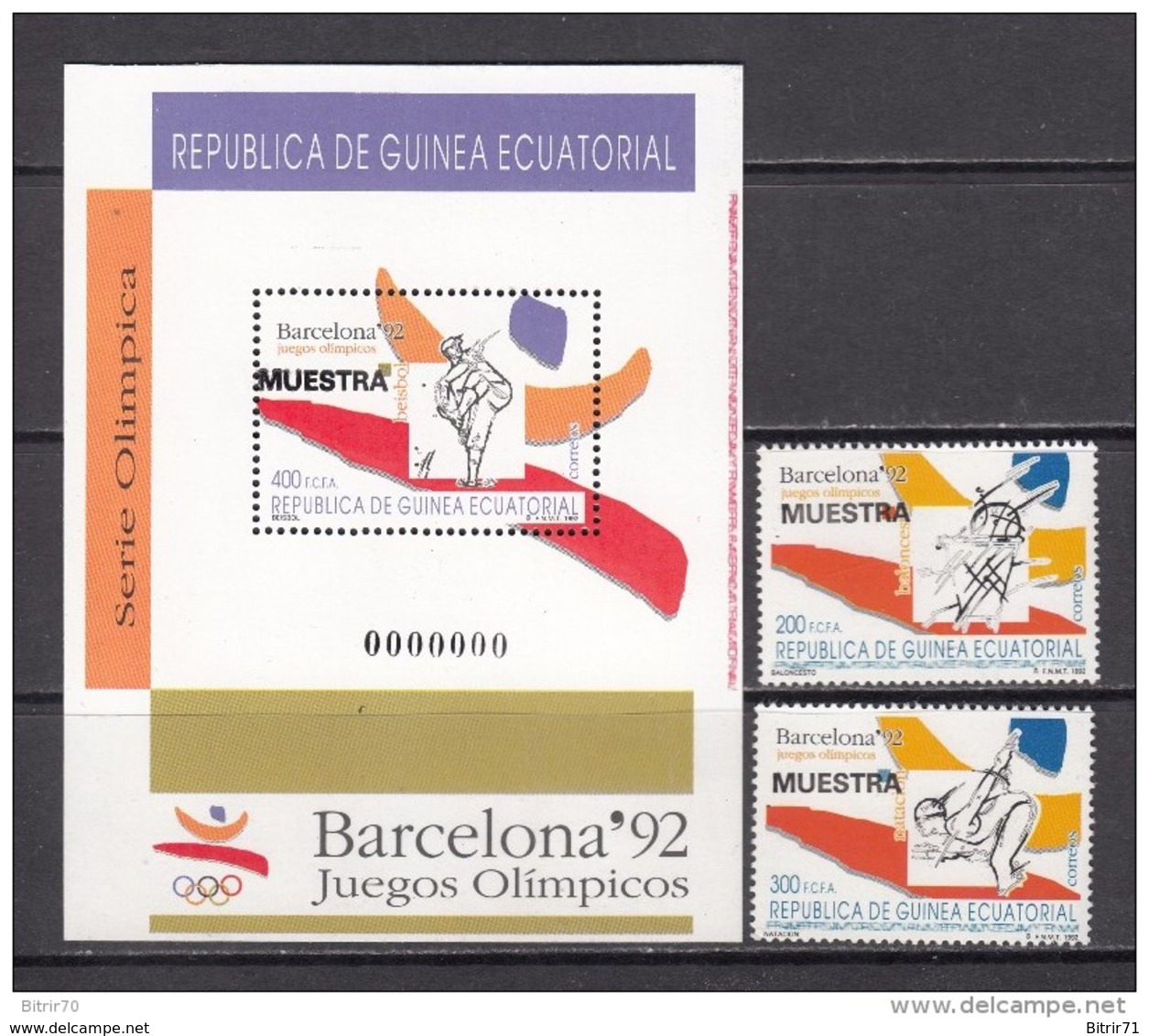 1992  JUEGOS OLÍMPICOS  DE BARCELONA  1992   -- MUESTRA --    / ** / - Equatorial Guinea