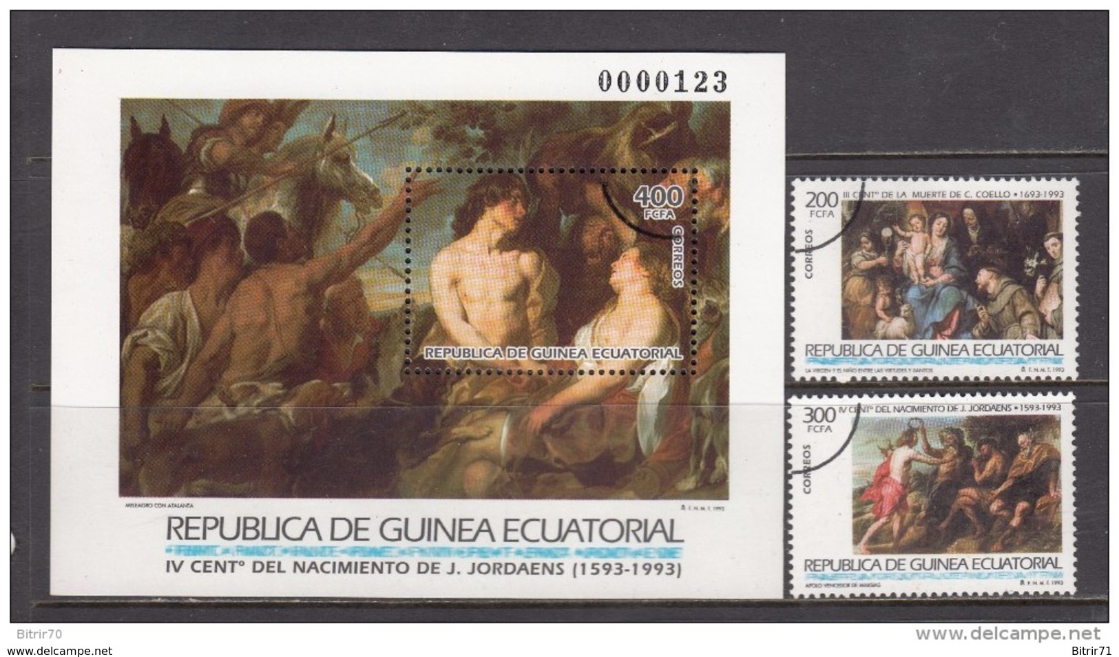 1993  MAESTROS DE LA PINTURA    -- MUESTRA --    / ** / - Guinea Ecuatorial