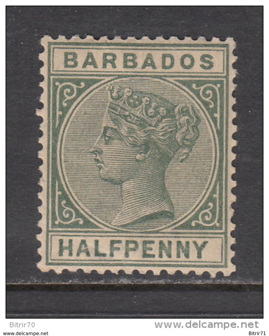 1882 - 1886   YVERT  Nº 39    / * / - Barbados (...-1966)