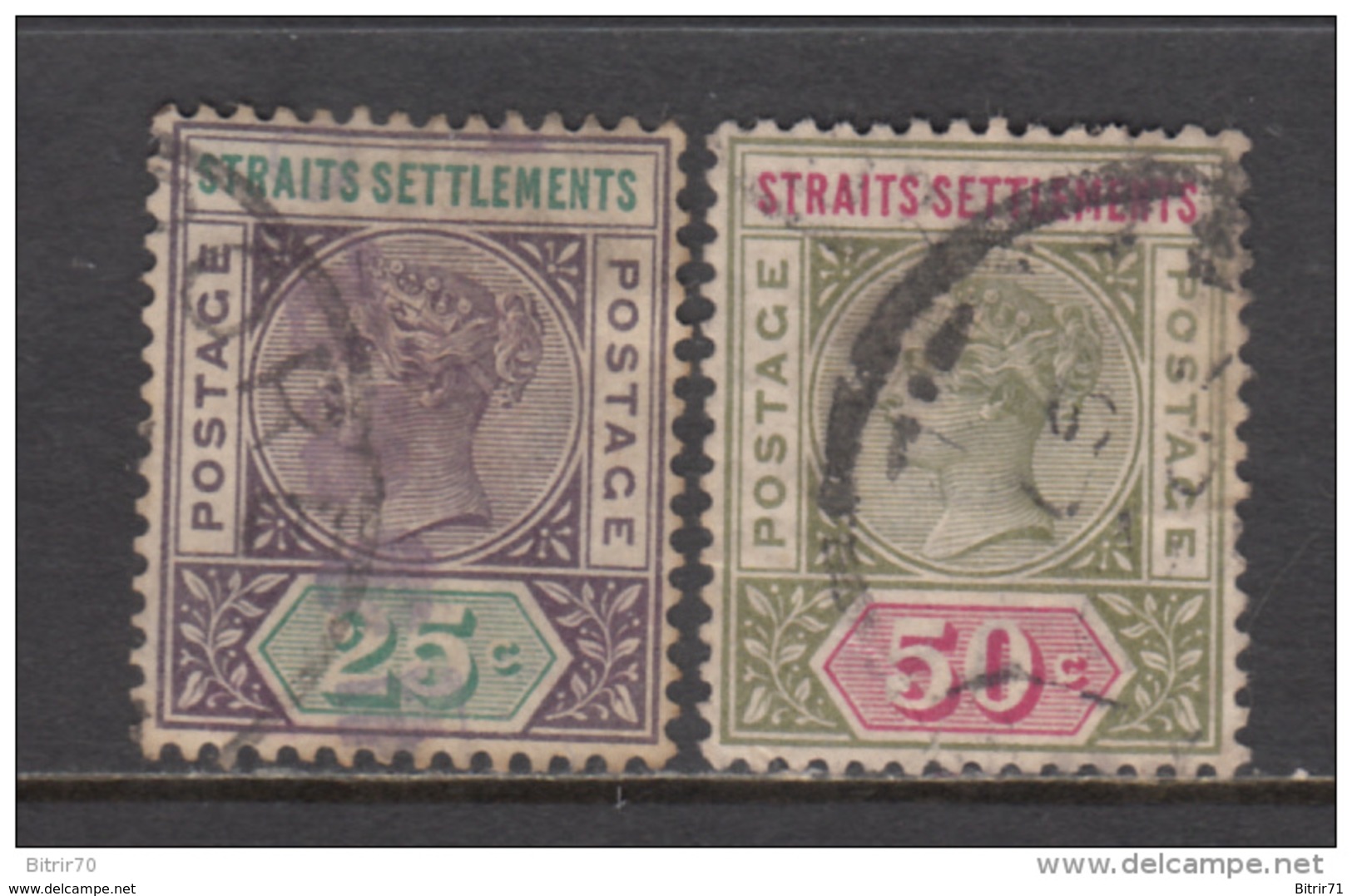 1892 - 1901   YVERT  Nº  72 , 73 - Straits Settlements