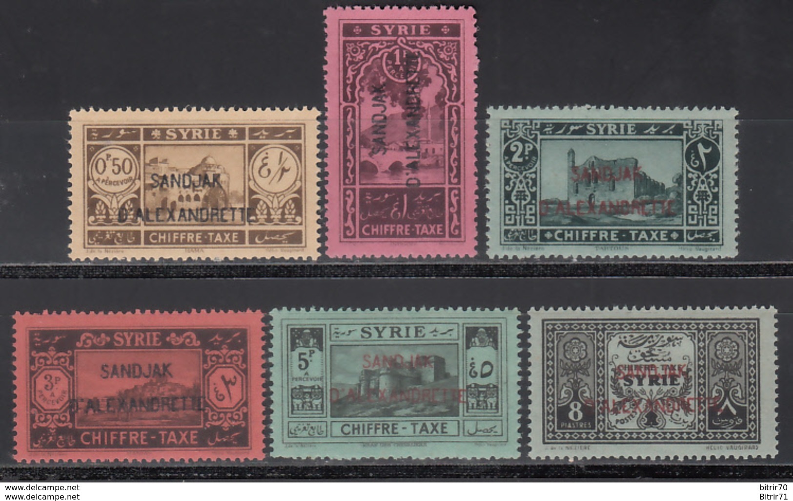 1938 Taxe. Yvert Nº 1 / 6   /**/ - Unused Stamps