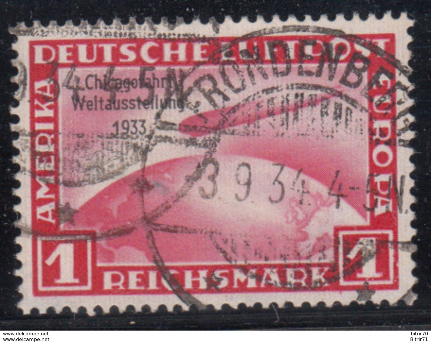1933  Michel Nr 496  ,  Kurzbefund Hans Dieter Schlegel. BPP - Usados