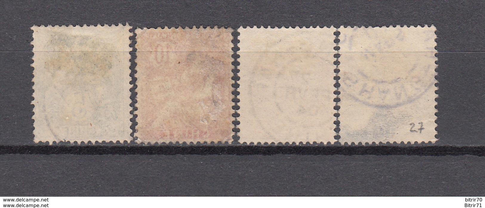 1902 - 1906    YVERT  Nº  23 , 24 , 25 , 27 , - Usados