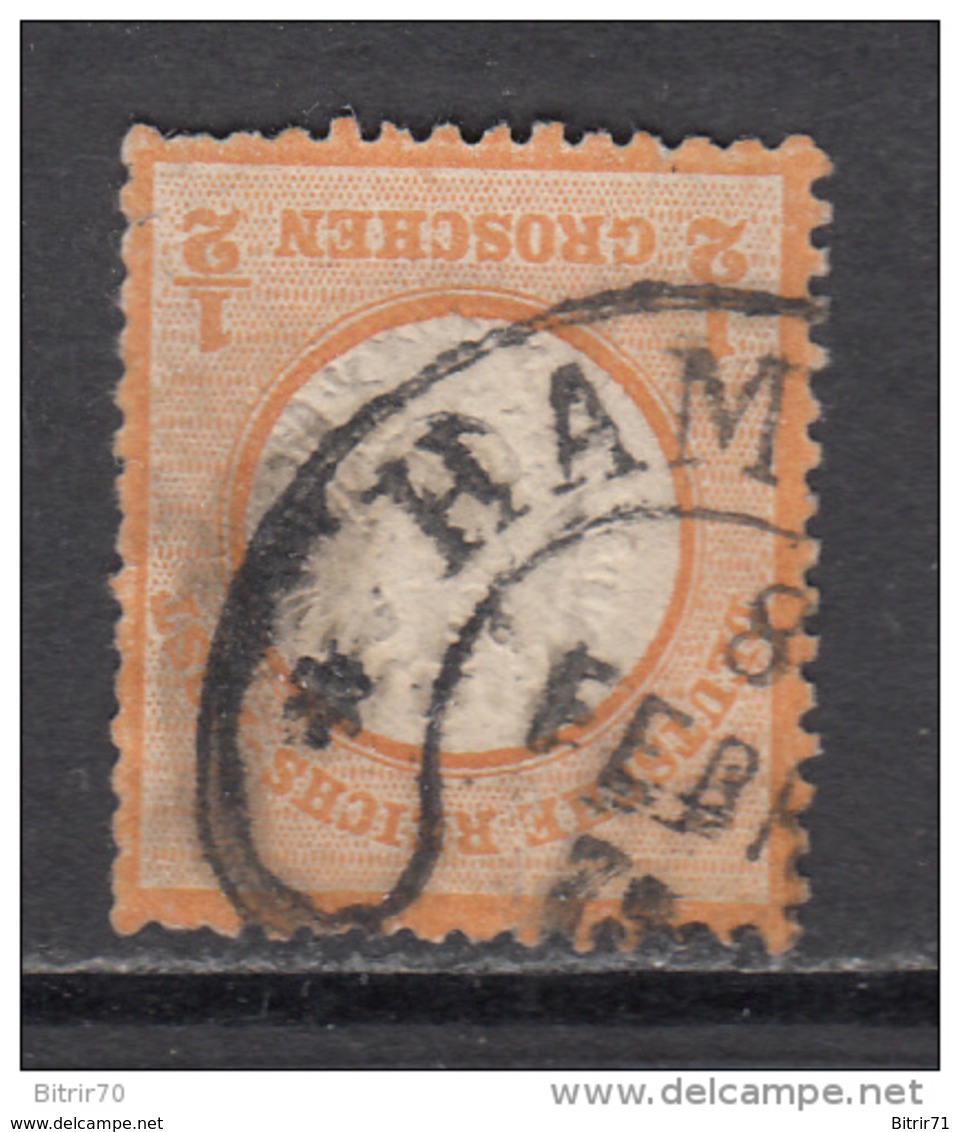 1872    MICHEL  Nº 18   ,  Hufeisenstempel , - Usati