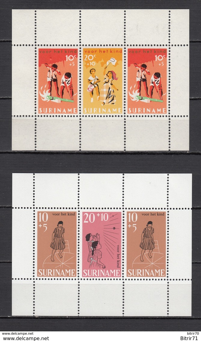 1948 - 1969  Lote Sellos Y Hojas Bloque ,  / ** / - Suriname ... - 1975