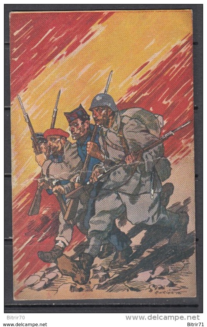 TARJETA POSTAL  " SALVADORES DE ESPAÑA " - Other Wars