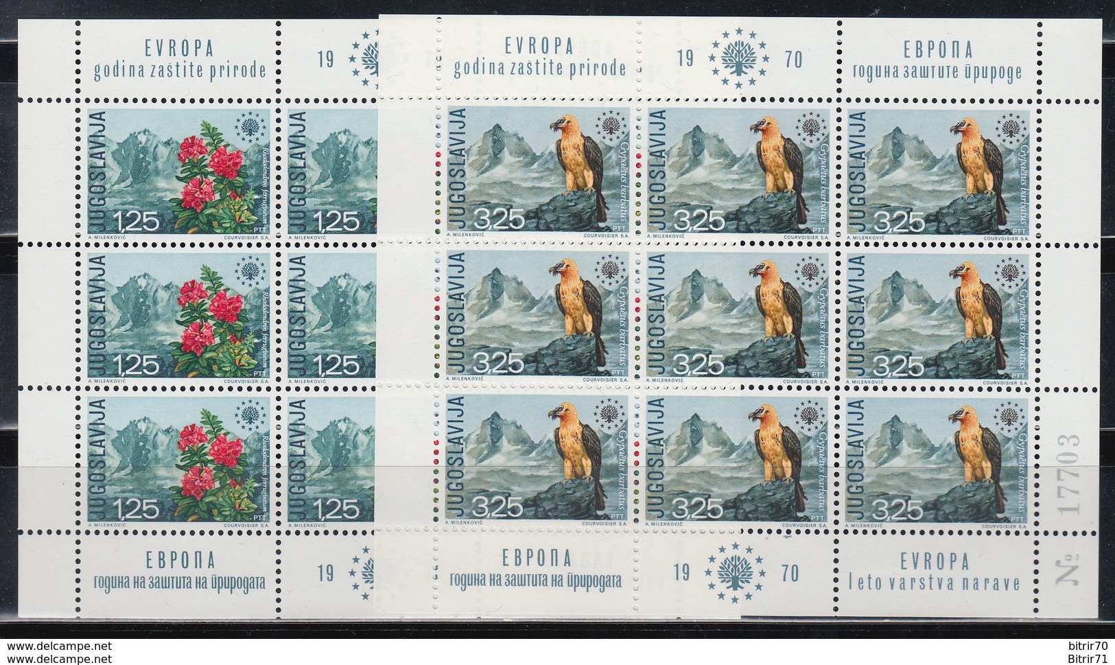 1970  YVERT Nº  1291 / 1292  /**/, - Nuevos