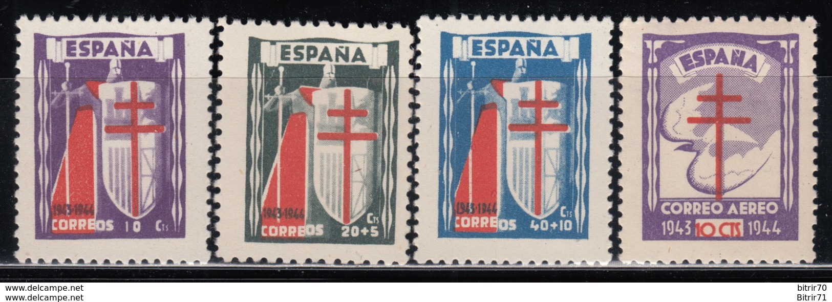 1943   EDIFIL Nº 970 / 973   MNH - Nuevos