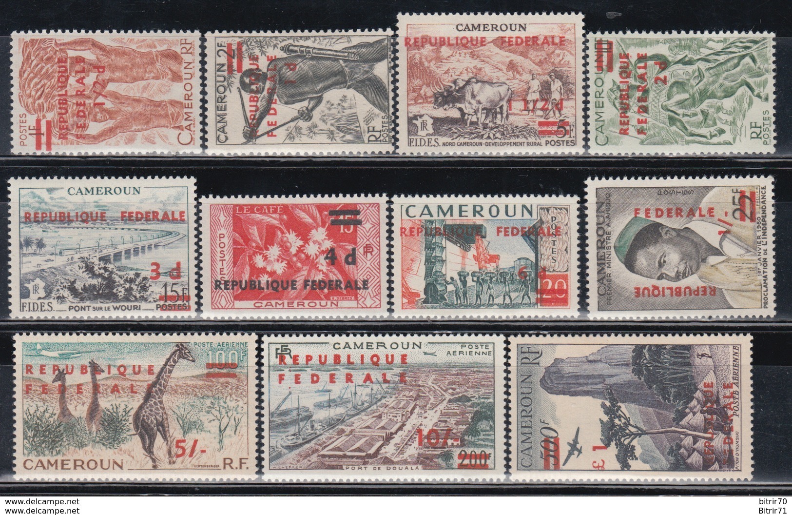 1961  AÉREO, YVERT  Nº 320 / 327, 49 / 51,  **/* - Nuevos