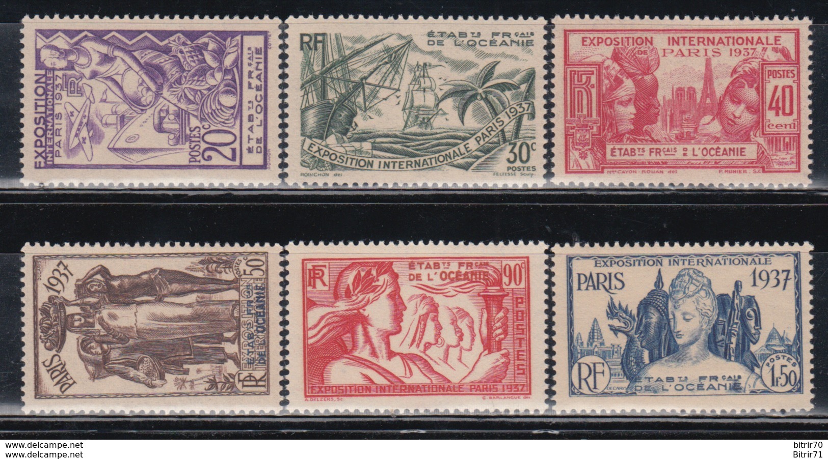 1937  YVERT  Nº 121 / 126  /**/ - Nuevos