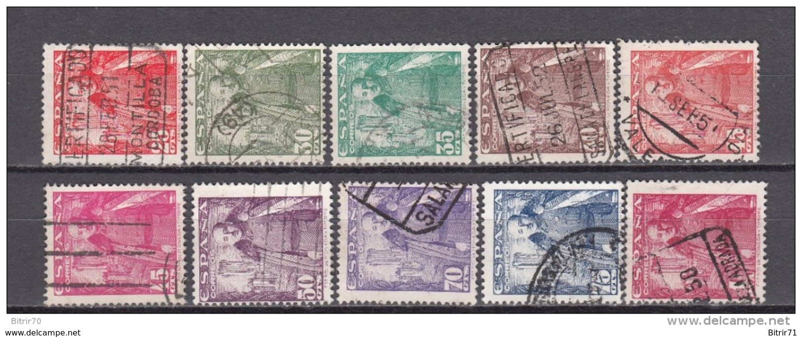 1948 - 1954     EDIFIL  Nº  1024 / 1032 - Usados