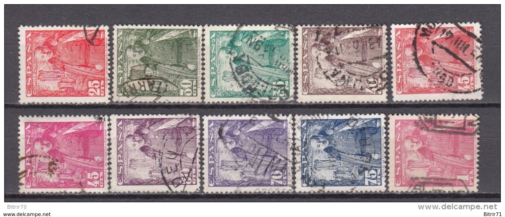 1948 - 1954     EDIFIL  Nº  1024 / 1032 - Usados