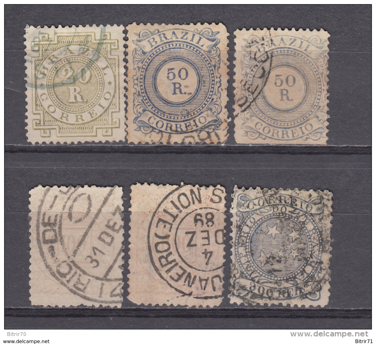 1884 - 1888   YVERT   N  59 , 60 , 63 , 64 , - Usados