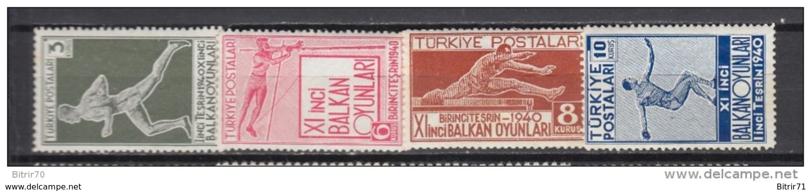 1940   YVERT  Nº 943 / 946   / * / - Unused Stamps