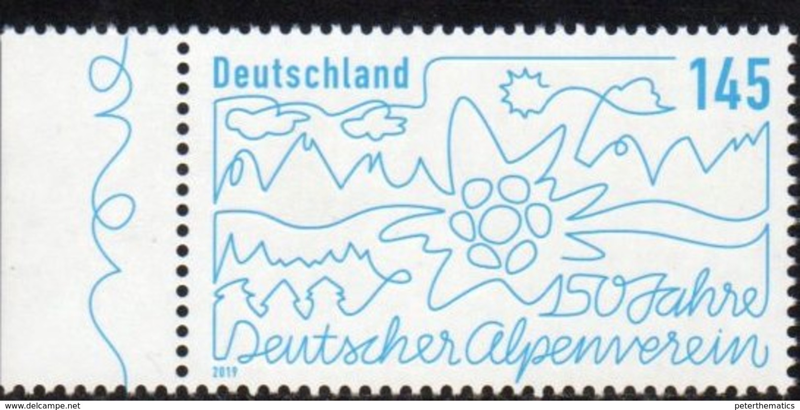 GERMANY, 2019, MNH,MOUNTAINS, ALPINE CLUB, 1v - Other & Unclassified