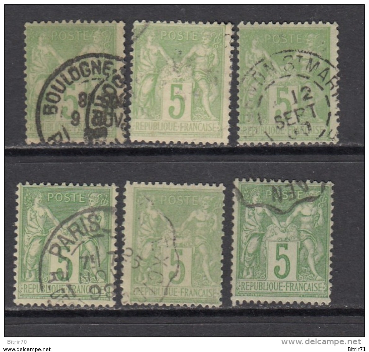 1877 - 1880   YVERT  Nº  106 - 1876-1898 Sage (Type II)