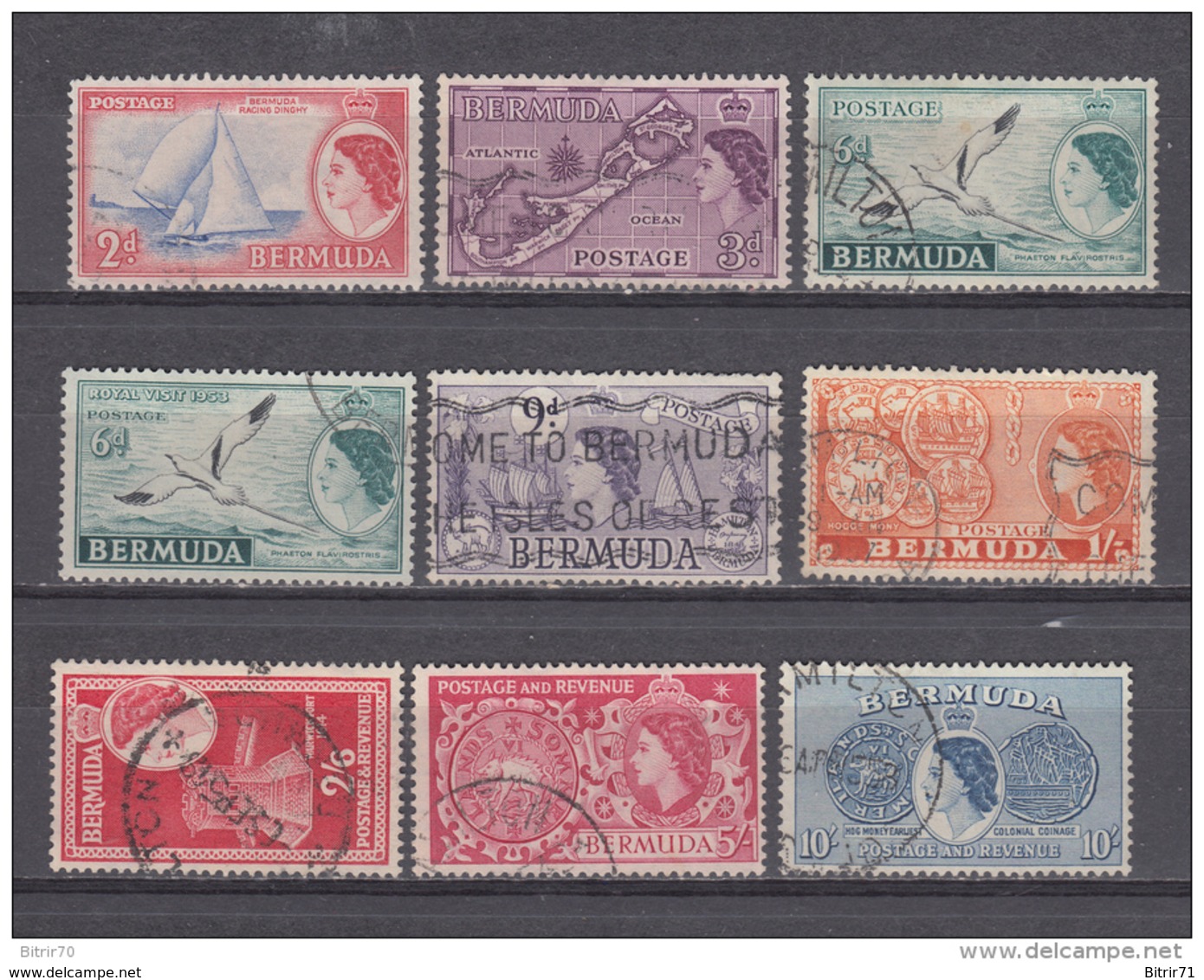 1953 - 58    VARIOS SELLOS - Bermuda