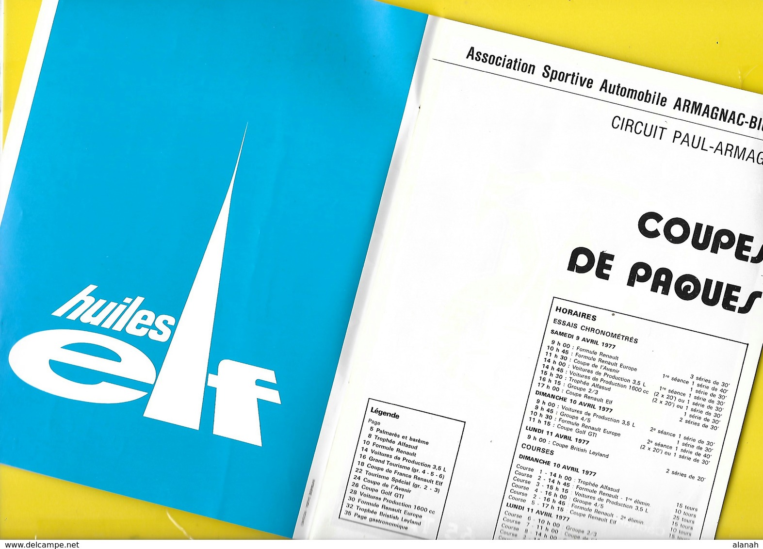 Programme Courses De NOGARO 1977 40 Pages + Couverture Format A5 - Programmes