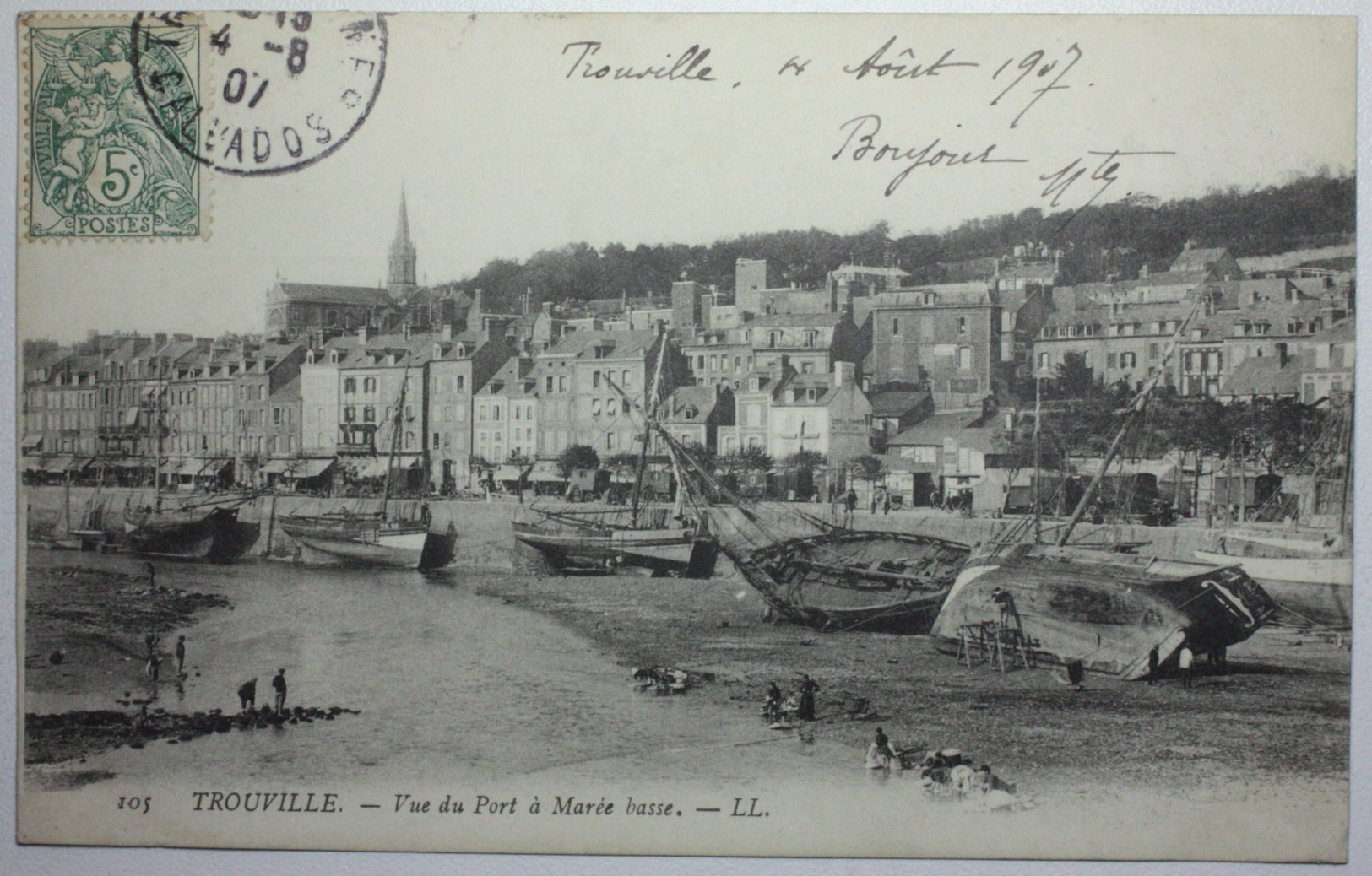 TROUVILLE Vue Du Port à Marée Basse - Trouville