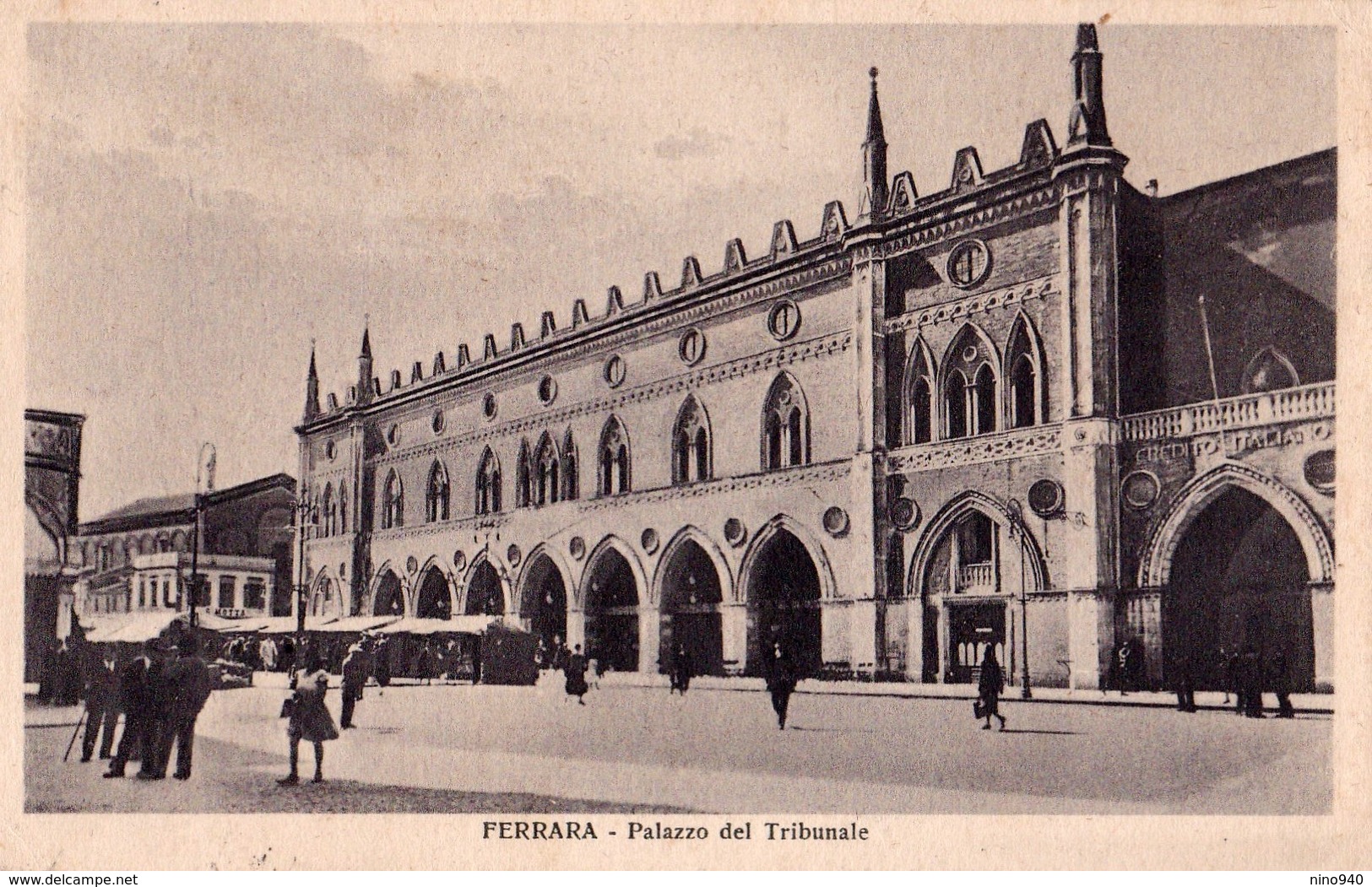 FERRARA - Palazzo Del Tribunale - F/P - V: 1932 - Animata - Ferrara