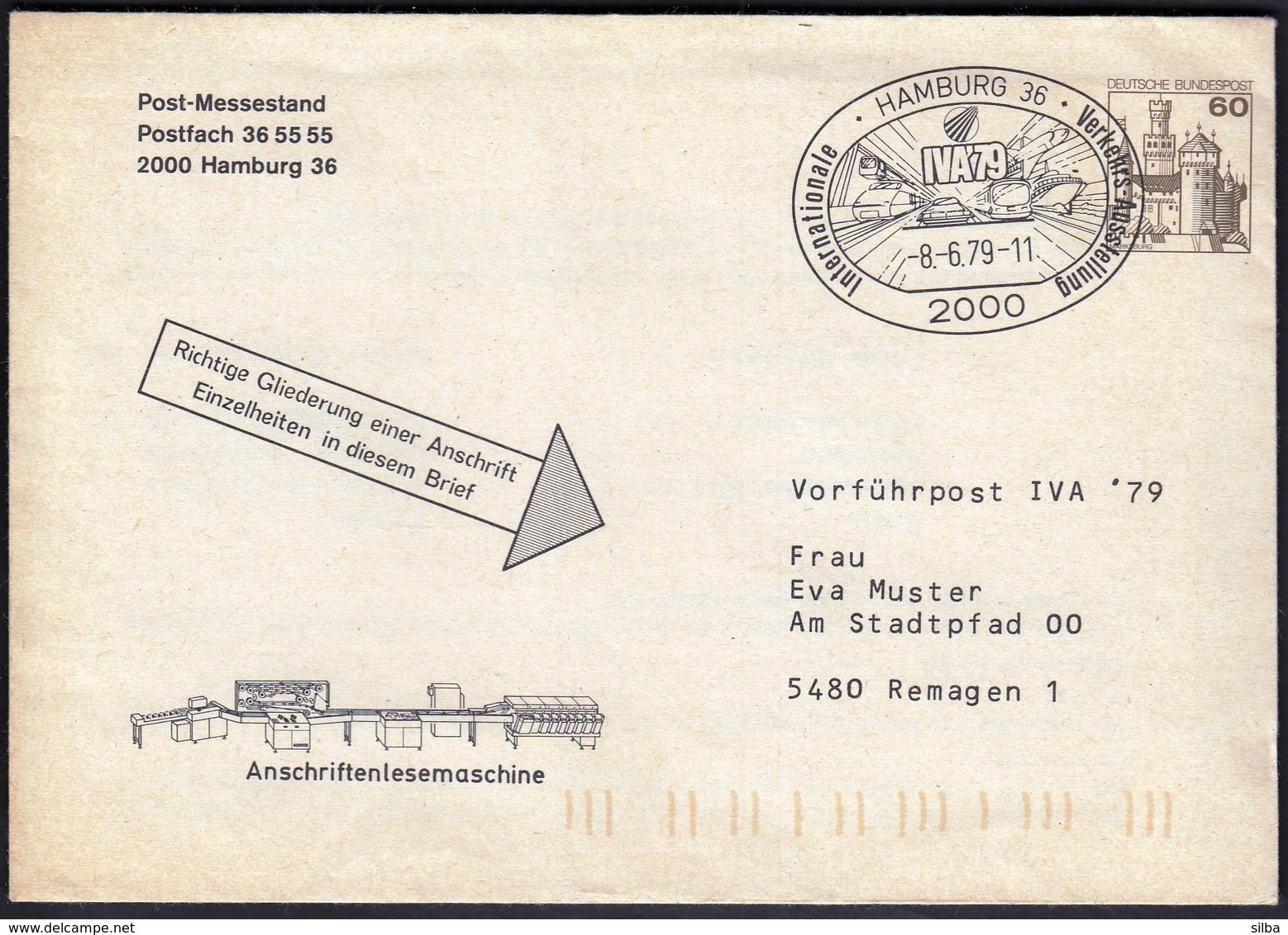 Germany Hamburg 1979 / Trains, Railway, Car, Bus, Ships / International Traffic Exhibition IVA '79 - Voitures