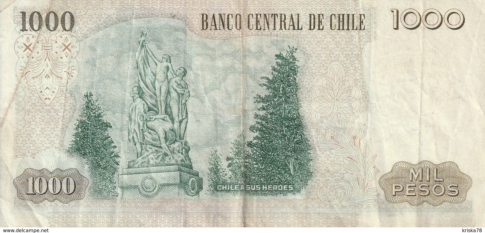 1000 Pesetas 1979 - Chile