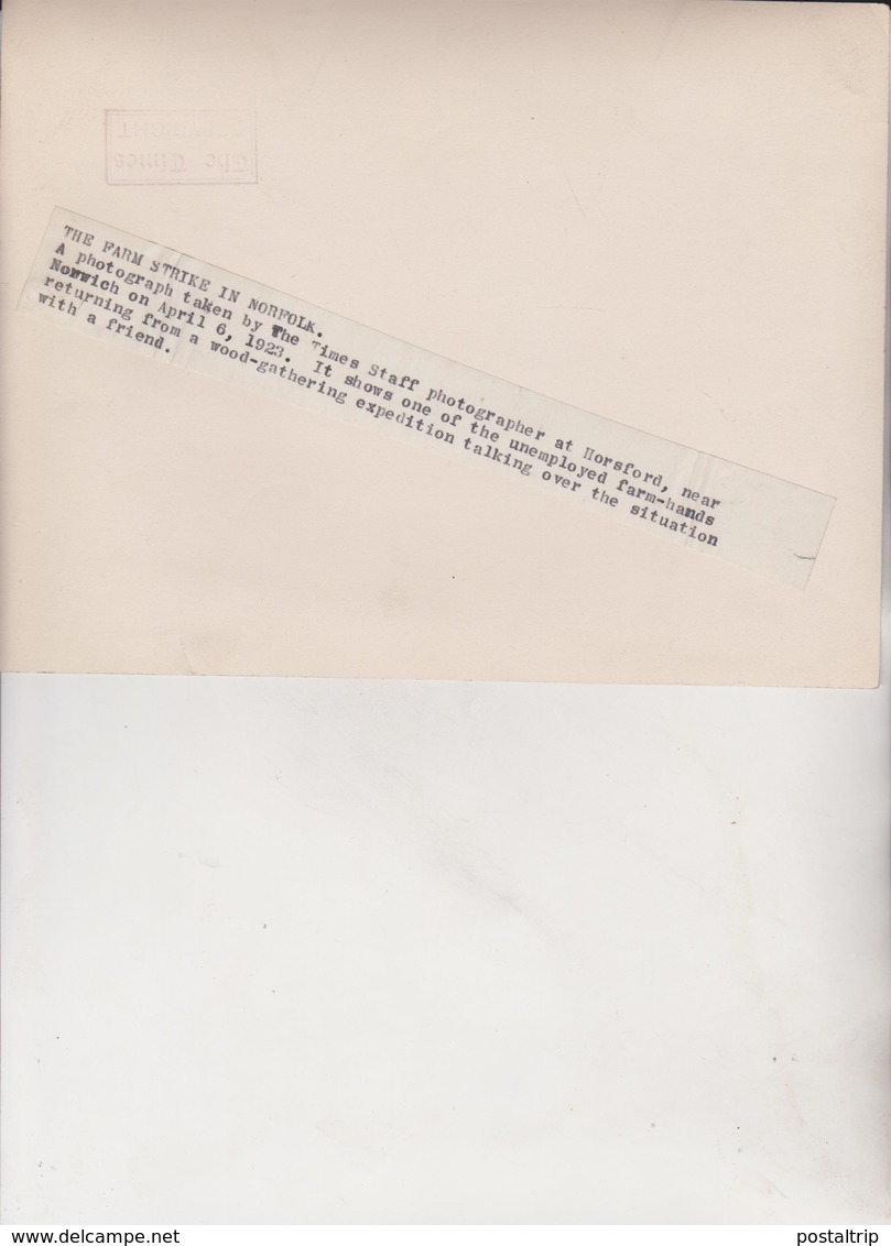 NORFOLK UK THE FARM STRIKE HORSFORD NEAR NORWICH 1923   Fonds Victor FORBIN (1864-1947) - Lugares