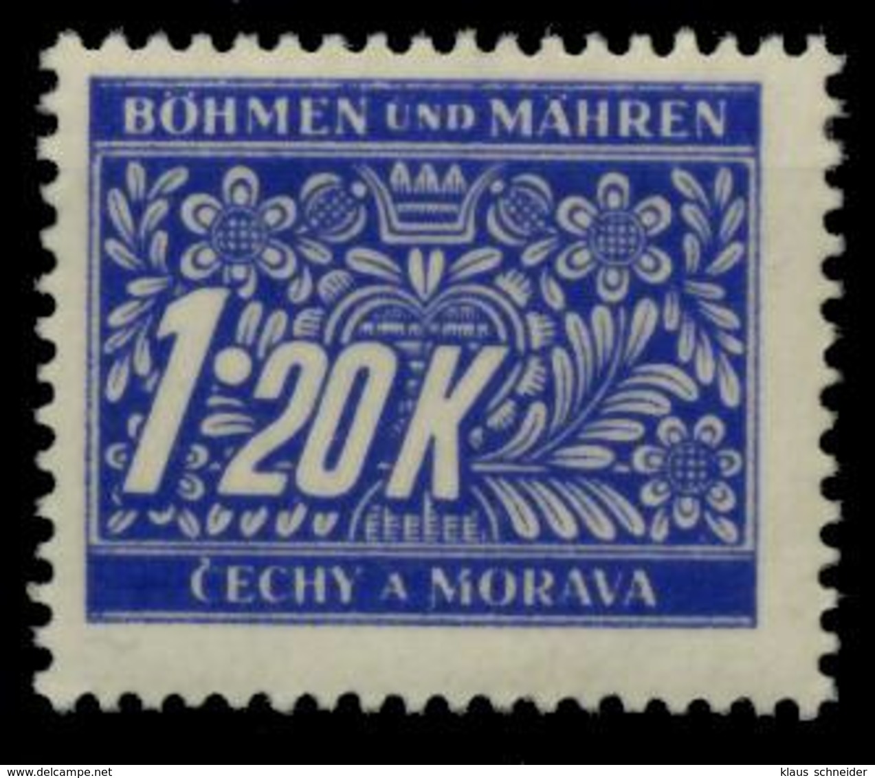 BÖHMEN MÄHREN PORTO Nr 10 Postfrisch X788CFE - Nuovi