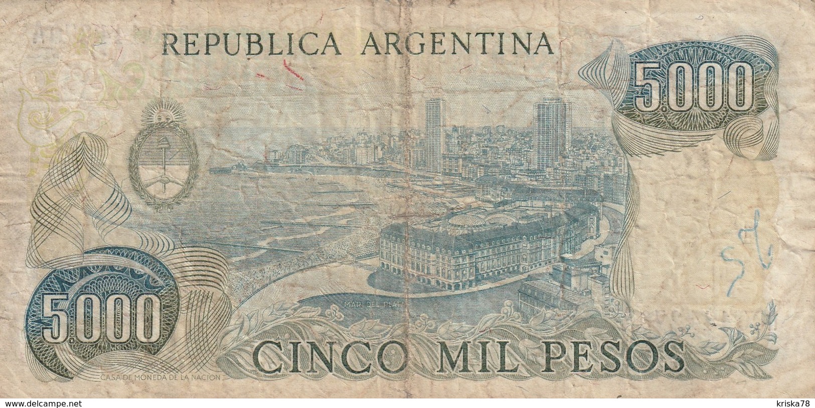 5000 Pesos - Argentine