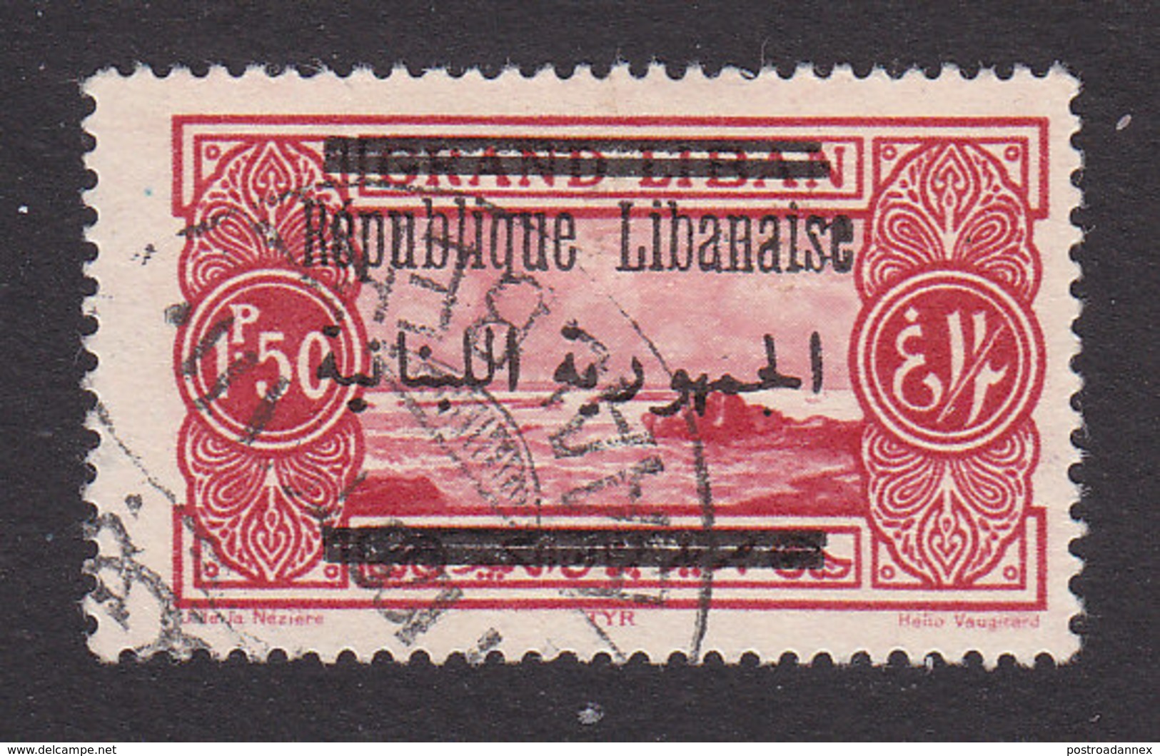 Lebanon, Scott #89, Used, Scenes Of Lebanon Surcharged, Issued 1928 - Oblitérés