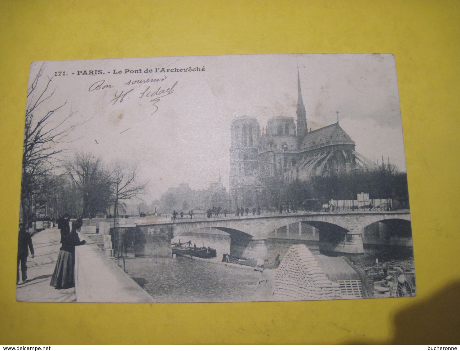 CPA 75 PARIS Le Pont De L'Archevéché Notre-Dame  1904 Dos Simple  TBE - Notre Dame De Paris