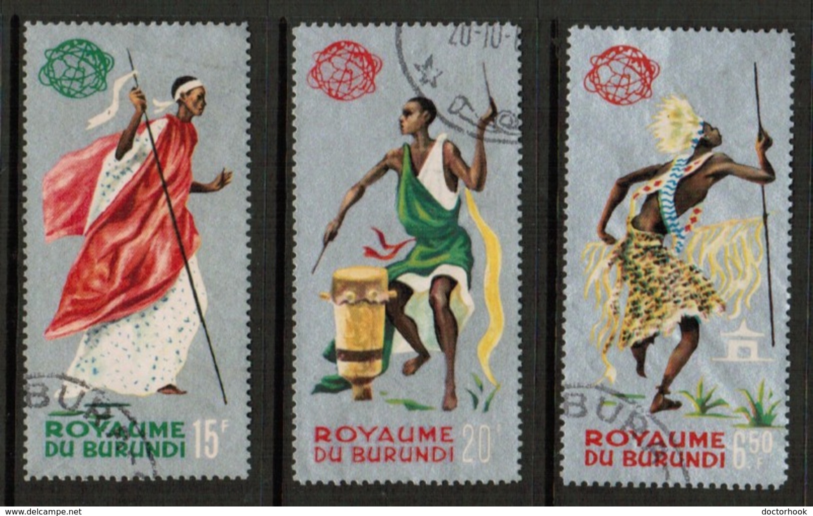 BURUNDI  Scott # 88a-94b VF USED (Stamp Scan # 491) - Used Stamps