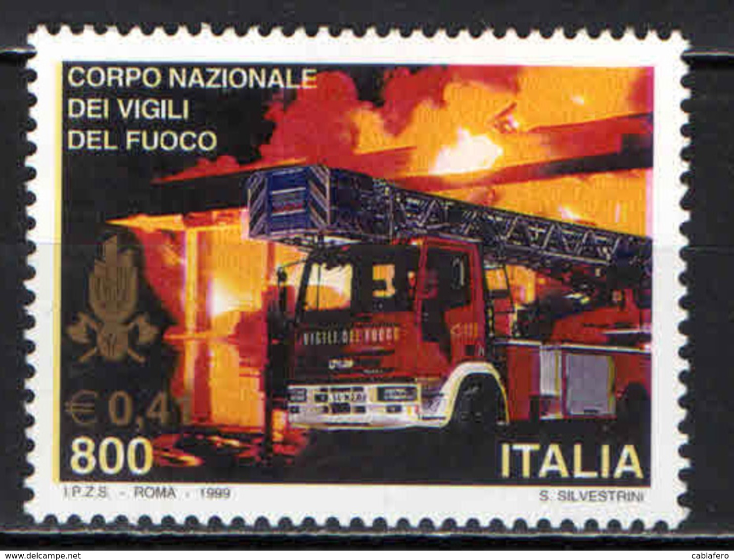 ITALIA - 1999 - CORPO NAZIONEL DEI VIGILI DEL FUOCO - MNH - 1991-00:  Nuovi