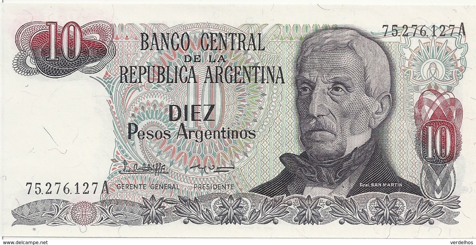 ARGENTINE 10 PESOS ND1983-84 UNC P 313 - Argentine