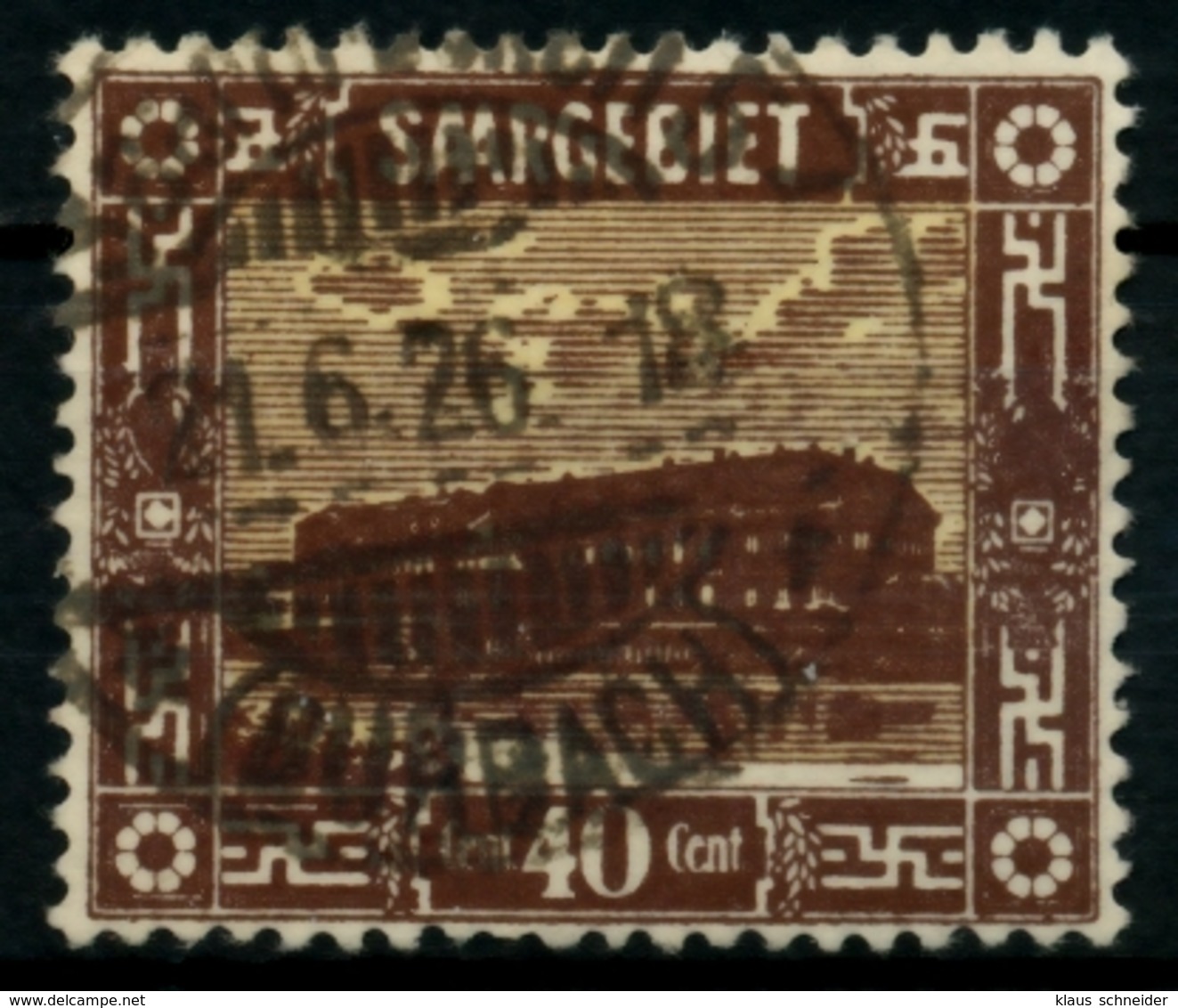 SAARGEBIET LANDS.BILD Nr 91 Gestempelt X71656A - Used Stamps