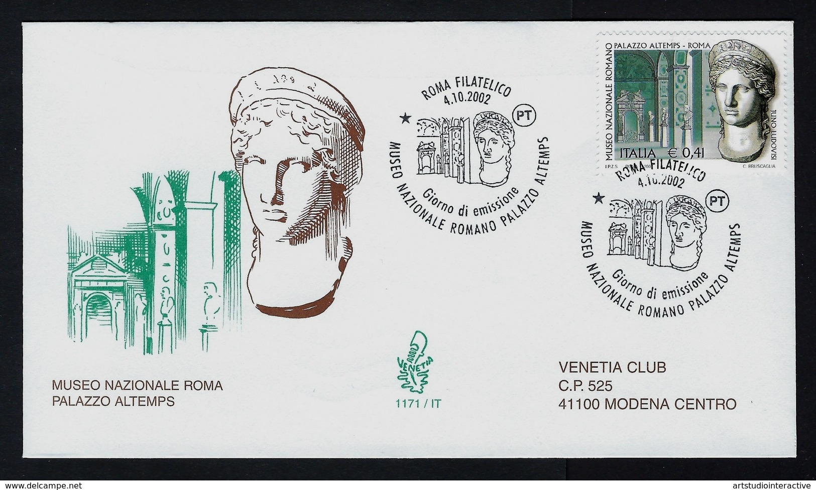 2002 ITALIA "MUSEO NAZIONALE ROMA / PALAZZO ALTEMPS" FDC VENETIA - FDC