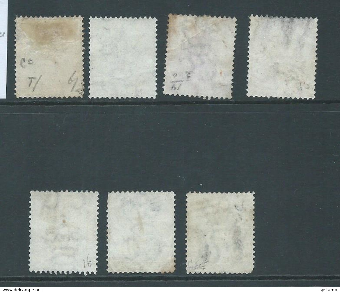 Sierra Leone 1876 QV Part Set Of 6 To 1 Shilling Green Used , Some Perf Faults - Sierra Leone (...-1960)