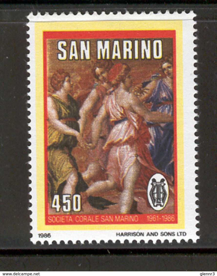 SAN MARINO 1986 Apollo Dancing With The Muses Scott Cat. No(s). 1116 MNH - Nuovi