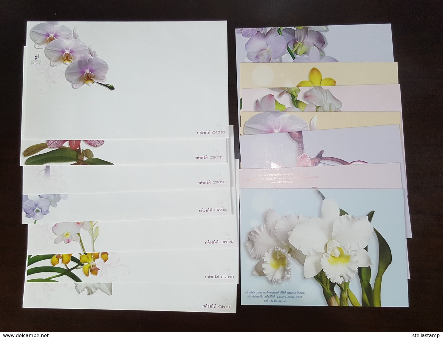 Thailand Postcard And Cover 2009 Orchid Without Stamp - Tailandia