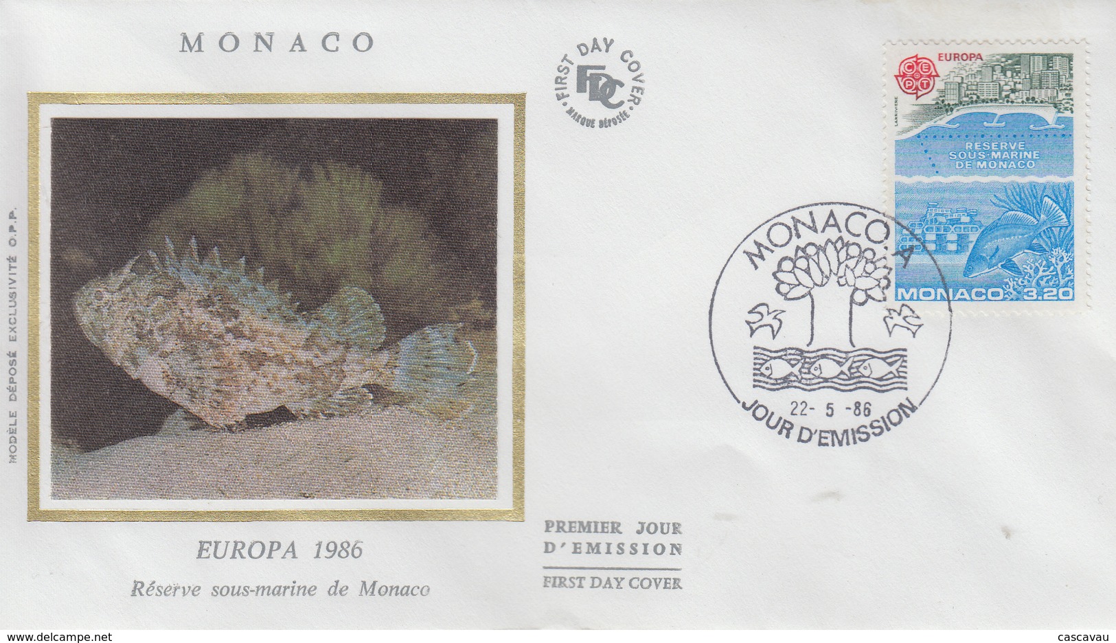 Enveloppe   FDC   1er  Jour   MONACO     EUROPA    1986 - 1986