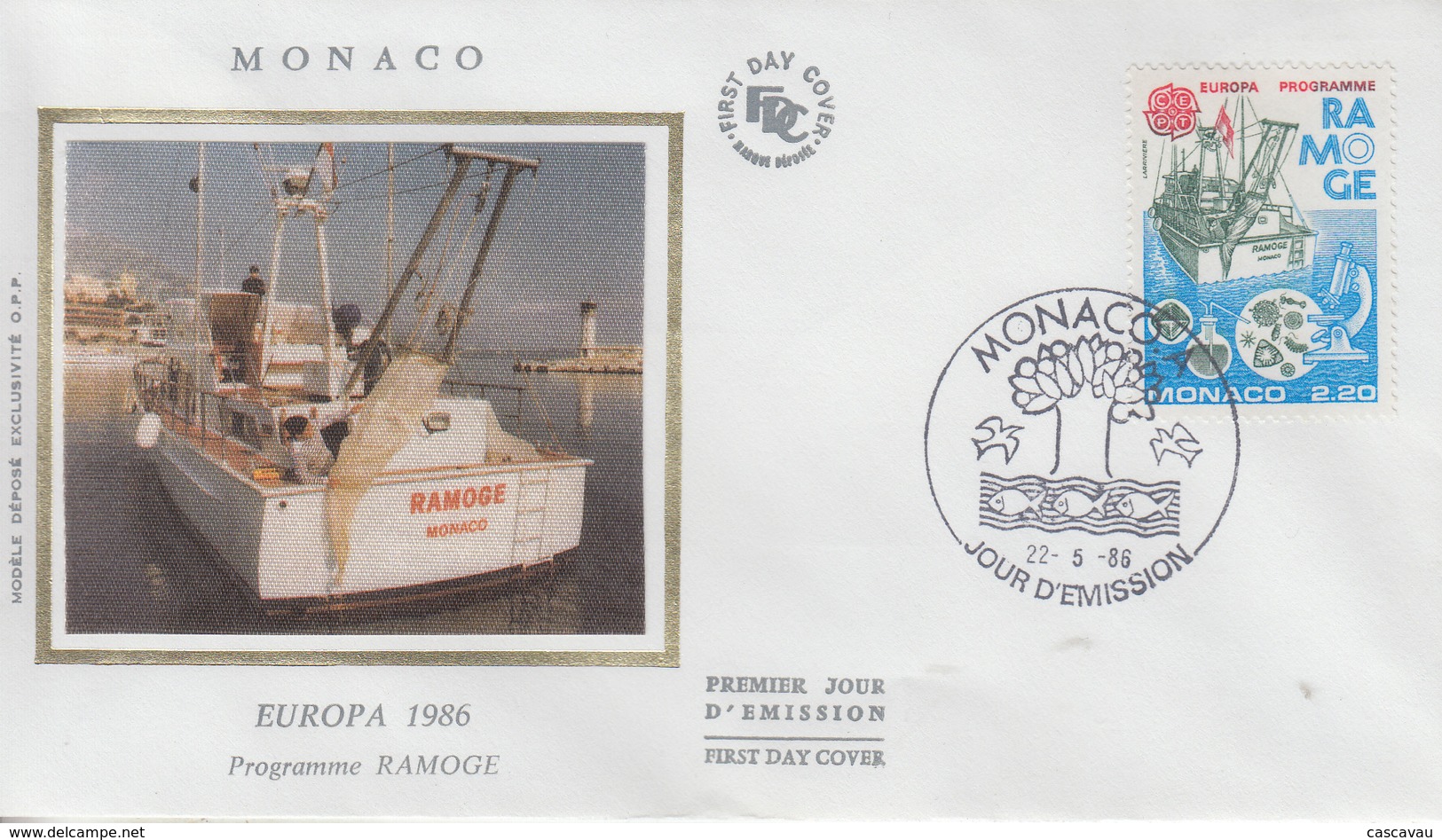Enveloppe   FDC   1er  Jour   MONACO     EUROPA    1986 - 1986