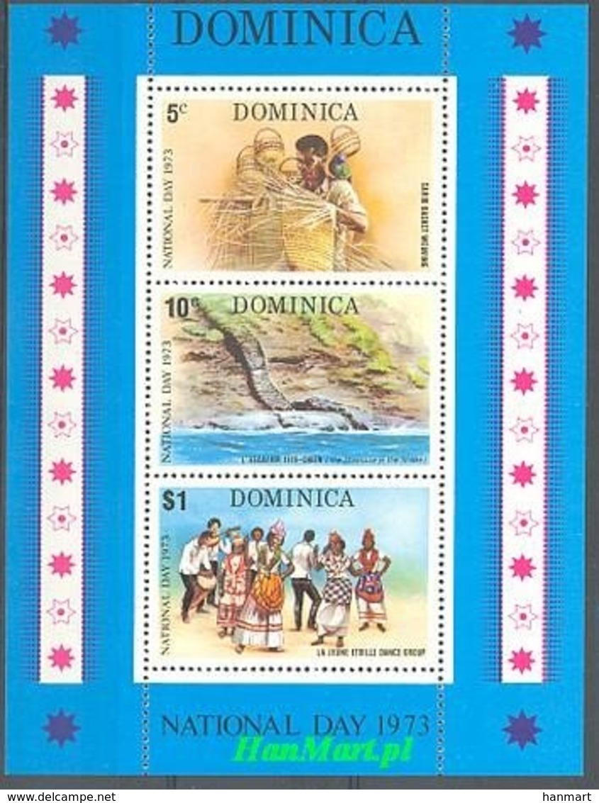 Dominica 1973 Mi Bl 22 MNH ( ZS2 DMNbl22 ) - Dance