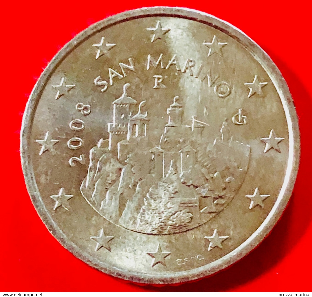 SAN MARINO - 2008 - Moneta - Monte Titano E Le Tre Torri Di San Marino (Guaita, Cesta E Montale) - Euro - 0.50 - San Marino