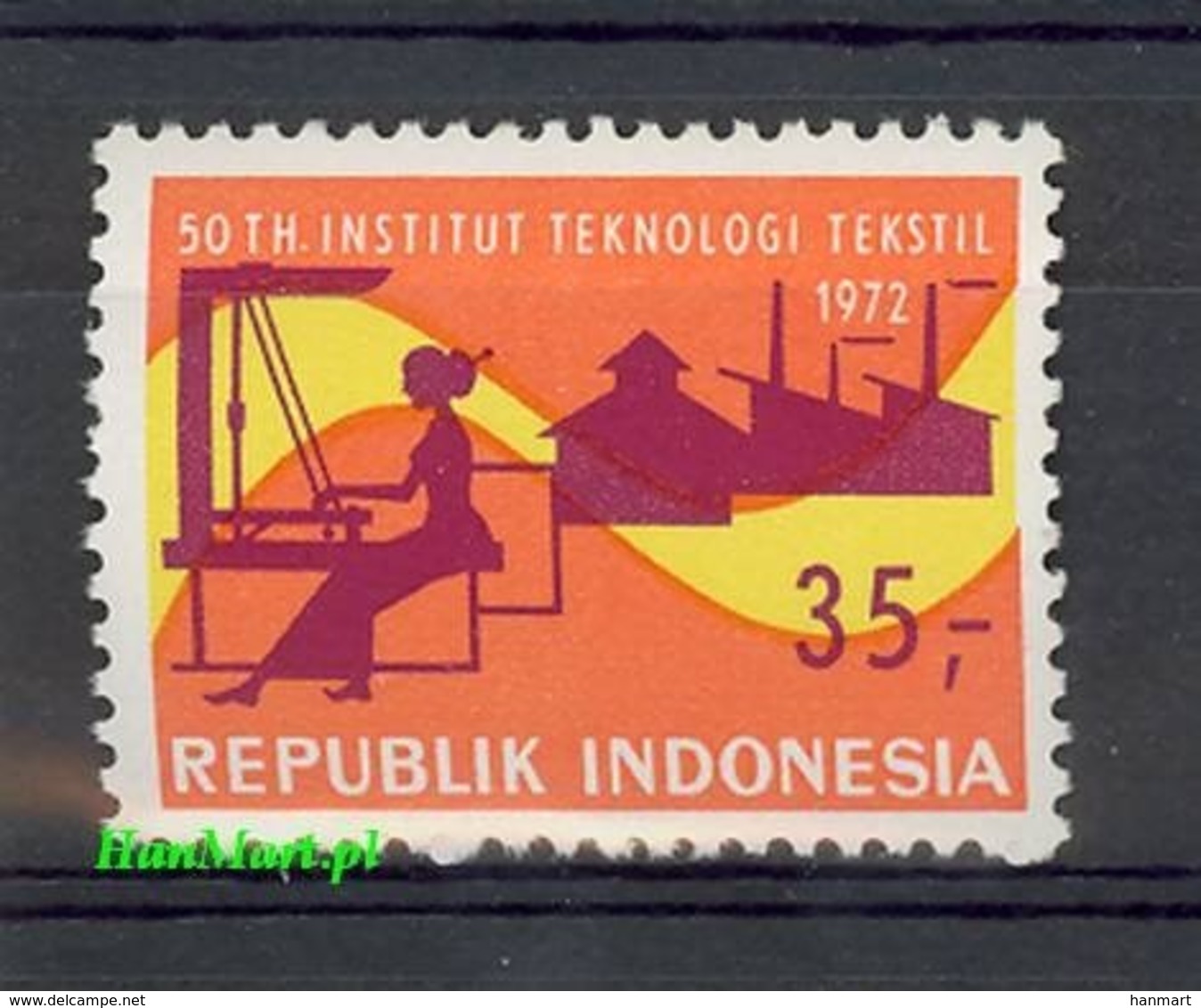 Indonesia 1972 Mi 705 MNH ( ZS8 INS705 ) - Textil