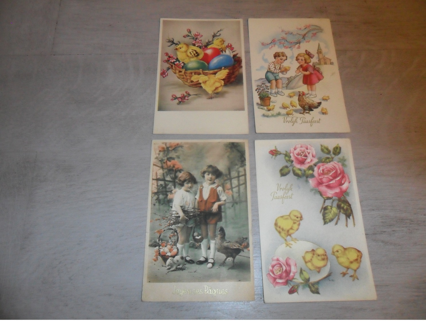 Beau Lot De 60 Cartes Postales De Fantaisie  Pâques   Mooi Lot 60 Postkaarten Van Fantasie  Pasen -  60 Scans - 5 - 99 Cartes